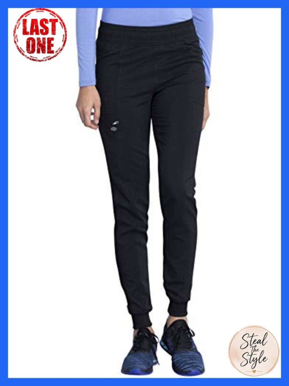 Dickies Womens Scrub Pants Jogger Mid Rise 5 Pockets Medical Nursing
